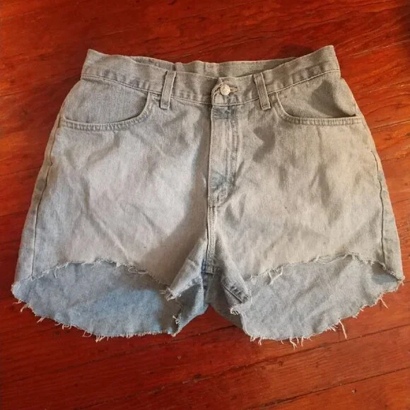 High Rise Denim Riders Shorts - Picture 1 of 8